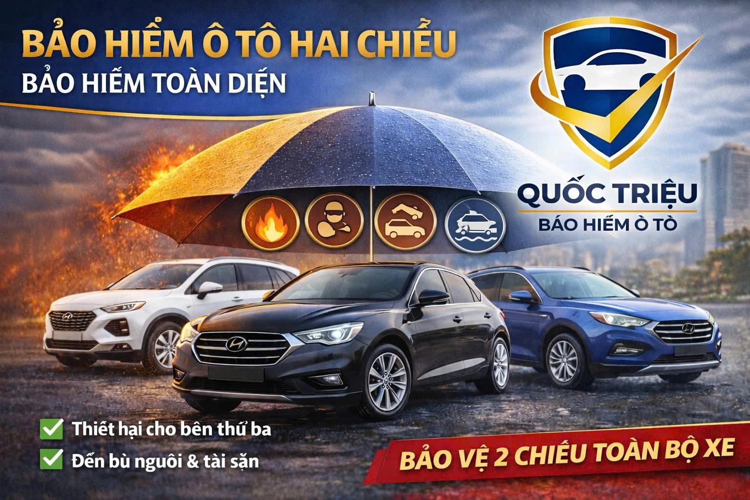Bảo hiểm xe hơi hai chiều (toàn diện)